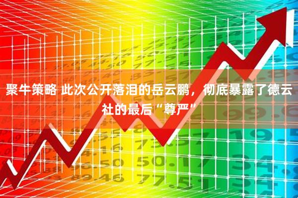 聚牛策略 此次公开落泪的岳云鹏，彻底暴露了德云社的最后“尊严”