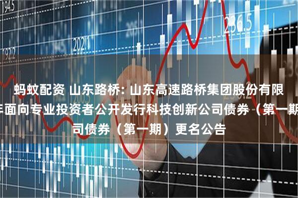 蚂蚊配资 山东路桥: 山东高速路桥集团股份有限公司2025年面向专业投资者公开发行科技创新公司债券（第一期）更名公告